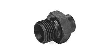 英管外螺紋60°內錐或六角端面用
組合墊密封/焊接管