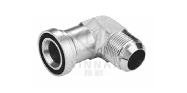 90°彎美制JIC外螺紋74°外錐
/輕系列法蘭ISO 6162-1